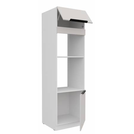 Zabudowa piekarnika i mikrofalówki 60 cm kaszmir + biały CAROL 60 DPM-210 2F